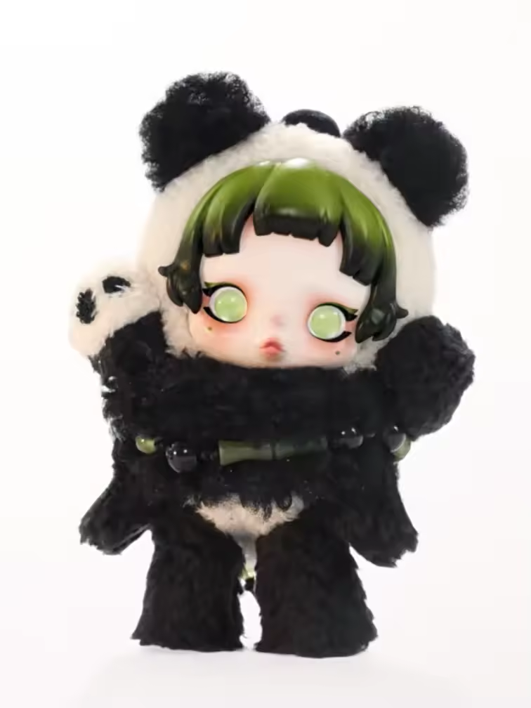Lazy Panda Plush Doll Pendant-photos