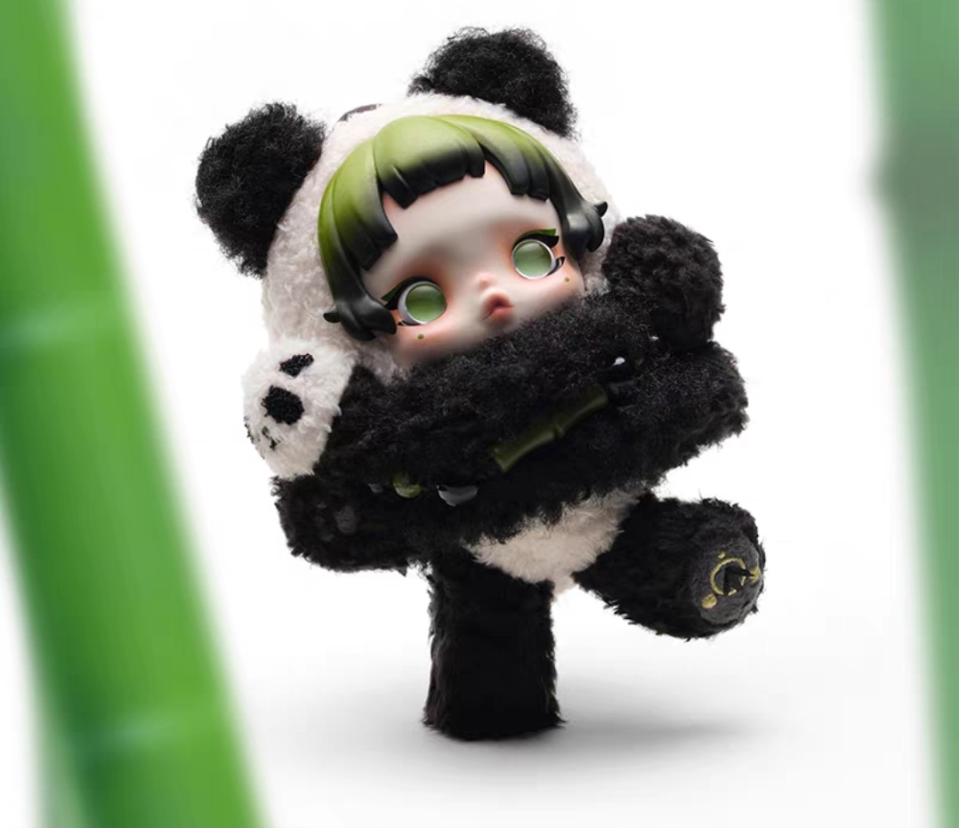 Lazy Panda Plush Doll Pendant-photos
