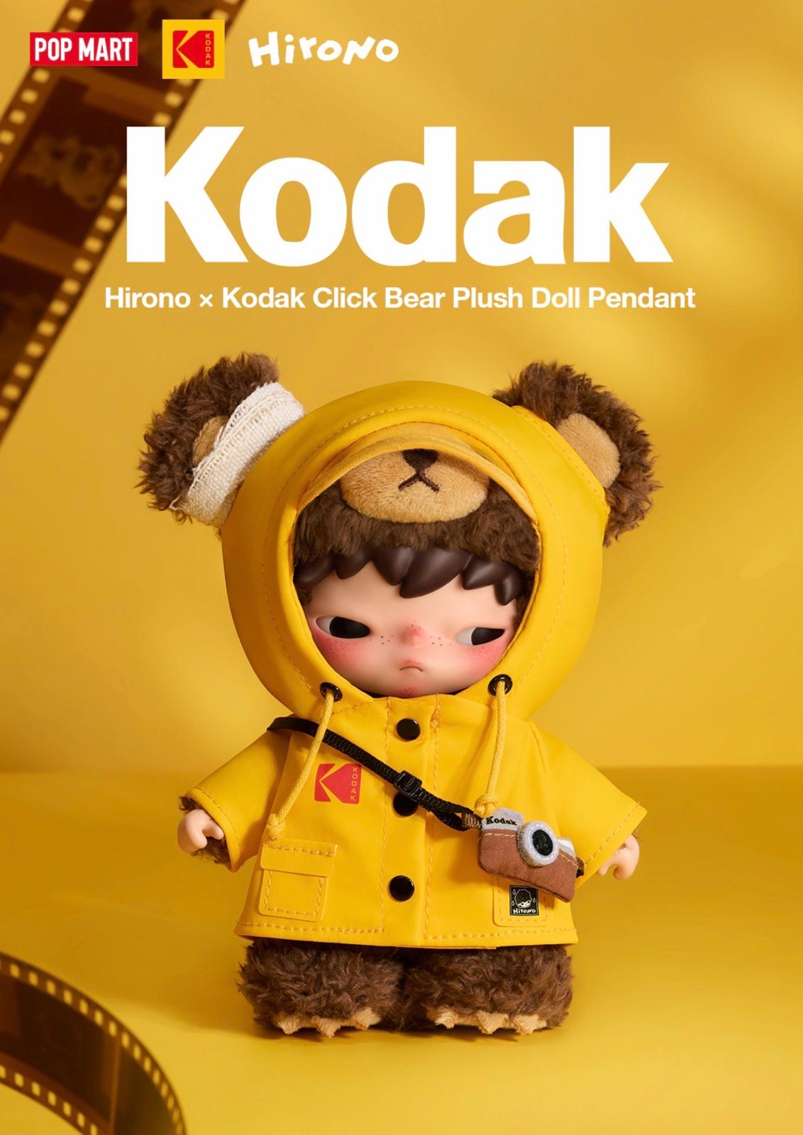 Hirono x Kodak Click Bear Plush Doll Pendant-photos