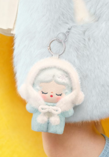 Secret Fuzzy Snowman Plush Pendant